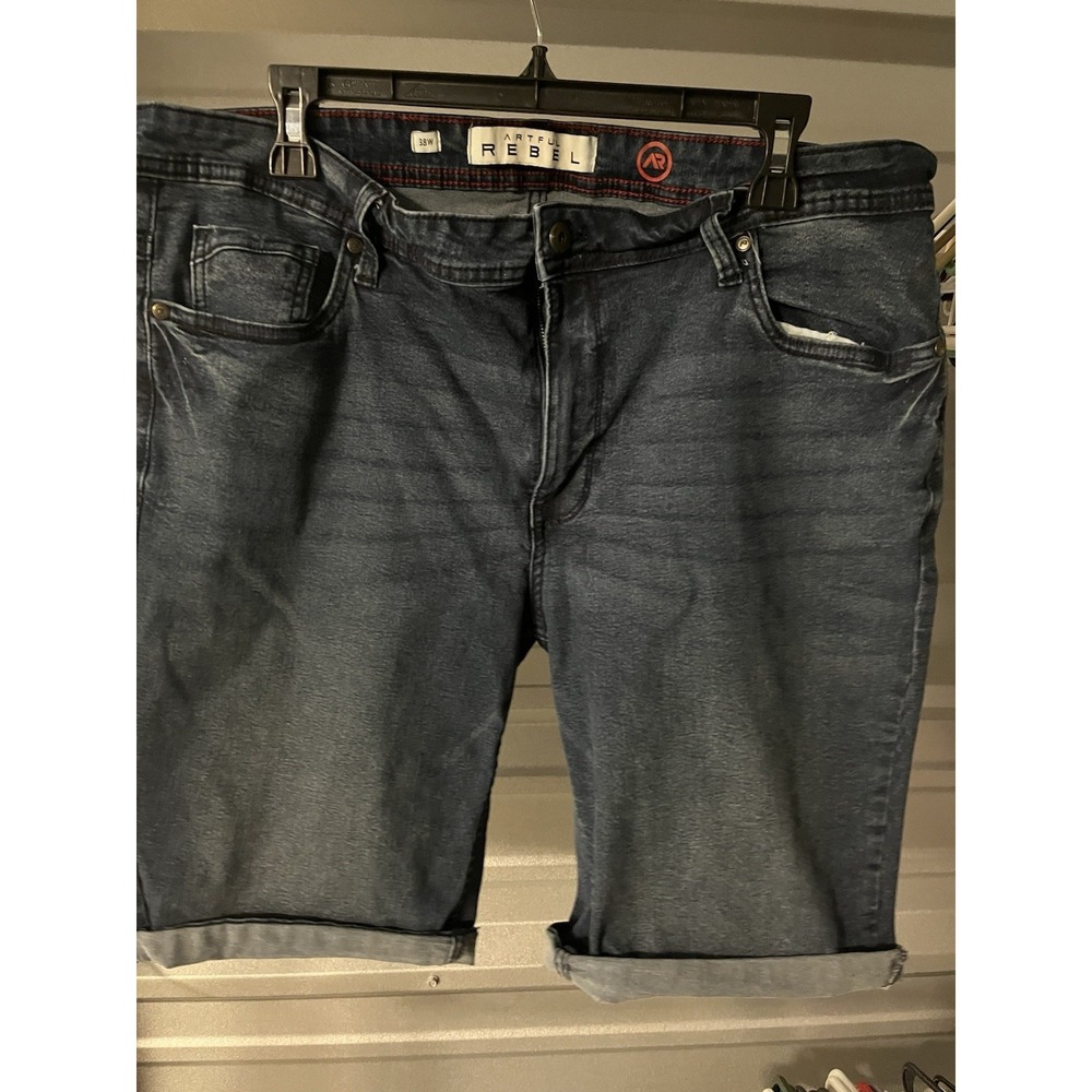 ARTFUL‎ REBEL JEAN DENIM SHORT Men's SZ 38W